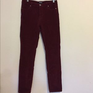 Burgundy corduroy pants